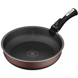  アイリスオーヤマ フライパン 28cm 単品 PDCI-S28 ローズマダーレッド ディープラスシリーズ + マルチハンドル 専用取っ手 ブラック CQP-H3