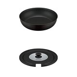  【セット買い】サーモス デュラブルシリーズ 取っ手のとれるフライパン 26cm ブラック IH対応 KVA-026 BK + 取っ手のとれるフライパン専用フタ 26/28cm対応 KLE-001 BK