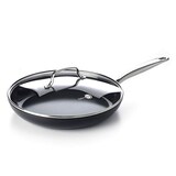  グリーンパン(Greenpan) フライパン 30cm ガス火 対応 プライムミッドナイト 蓋付き セラミックコーティング 内外面こびり付きにくくてお手入れ簡単 有害物質不使用 安心安全