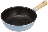  和平フレイズ(Wahei freiz) 2~3人分 深型フライパン いため鍋 21cm ブルー 焼く 炒める 煮る 茹でる 揚げる ふっ素樹脂加工 IH・ガス対応 ぷちキット RB-1901