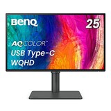  ベンキュージャパン BenQ AQCOLORシリーズ 25型デザイナー向けモニター PD2506Q(WQHD/DisplayHDR 400/IPS/sRGB 100%/USB-C/65W給電/KVM機能/USBハブ/DP out/スピーカー付(2.5W×2)/高さ調整・回転)