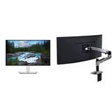  Dell USB-Cハブモニター 27インチ U2722DE(3年間無輝点交換/Rec.709 100%/USB-C/LANポート(RJ45)/フレームレス/QHD/IPS非光沢/DP,HDMI/高さ調整/回転) & エルゴトロン LX デスクマウント モニターアーム 45-241-026 セット