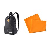  【セット買い】 OUTDOOR PRODUCTS(アウトドアプロダクツ) カメラバッグ カメラデイパック03 ブラック 2ODCDP03BK + KA-37 シリコンクロス M (オレンジ)