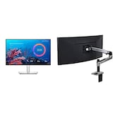  Dell USB-Cハブモニター 23.8インチ U2422HE(3年間無輝点交換/Rec.709 100%/USB-C/LANポート(RJ45)/フレームレス/フルHD/IPS非光沢/DP,HDMI/高さ調整/回転) & エルゴトロン LX デスクマウント モニターアーム 45-241-026 セット