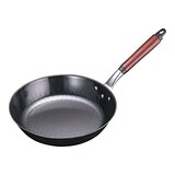  遠藤商事 鉄 軽量 フライパン 木製ハンドル ブルーテンパー 24cm