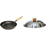  リバーライト 鉄 厚板フライパン 極 ジャパン 28cm IH対応 日本製 中華鍋 & 蓋 極 ジャパン ステンレス カバー 28cm 日本製【セット買い】