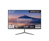  JAPANNEXT 31.5インチ モニター WQHD 2560x1440解像度 IPS ディスプレイ (HDMI/DisplayPort/ブルーライトカット) JN-IPS315WQHDR