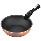  アイリスオーヤマ 深型フライパン 炒め鍋 25cm DG-S25W ブロンズ ダイヤモンドグレイス + マルチハンドル 専用取っ手 ブラック CQP-H3