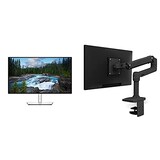  Dell USB-Cハブモニター 27インチ U2722DE(3年間無輝点交換/Rec.709 100%/USB-C/LANポート(RJ45)/フレームレス/QHD/IPS非光沢/DP,HDMI/高さ調整/回転) & エルゴトロン LX デスクマウント モニターアーム マットブラック 34インチ(3.2~11.3kg)まで対応 45-241-224 セット