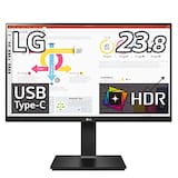 LG フレームレス モニター ディスプレイ 24QP750-B 23.8インチ/WQHD(2560×1440)/IPS非光沢/HDR/FreeSync/USB Type-C,HDMI,DP/高さ調節,ピボット対応/3年安心・無輝点保証
