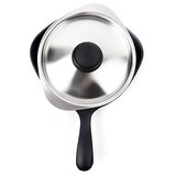  柳宗理 Sori Yanagi そのまま食卓にも出せるシンプルデザインの南部鉄器ミニパン16cm 日本製 ステンレス蓋付 IH対応