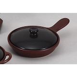  洋耐熱 片手鍋目玉焼直火用C.M [20.5 x 14.2 x 6.2cm] 直火 【料亭 旅館 和食器 飲食店 業務用 器 食器】
