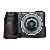  TP Original SONY α6600 用 ボディーハーフケース ダークブラウン TB06A6600-CO