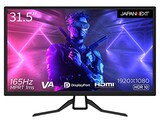  JAPANNEXT 31.5インチ ゲーミングモニター 165Hz 1ms フルHD 1920x1080解像度 VA パネル ディスプレイ (HDMI/DisplayPort/VESA対応/ブルーライトカット / 視野角178°) JN-315MV165FHDR