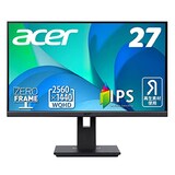  Acer モニター Vero B277Ubmiipprzxv 27インチ IPS 非光沢 WQHD 75Hz 4ms(GTG)PIP/PBP Adaptive-Sync EPEAT Silver取得 VESAマウント対応 スピーカー内蔵 高さ調整 ピボット スイベル チルト スピーカー搭載 フリッカーレス ブルーライト軽減 フレームレスデザイン