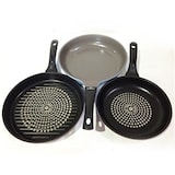  Moncross series 3点セット(24cm,28cm,グリルフライパン)