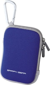  ELECOM 伸縮素材採用デジタルカメラケース(参考収納寸法60*25*90)ブルー DGB-026BU