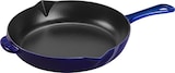  【アウトレット】Staub ストウブ 「 フライパン グランブルー 26cm 」スキレット 鉄フライパン 大きい 鋳物 ホーロー IH対応 【日本正規販売品】 Fry pan 40510-784-5