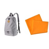  【セット買い】 OUTDOOR PRODUCTS(アウトドアプロダクツ) カメラバッグ カメラデイパック03 ヘザーグレー 2ODCDP03HG + KA-37 シリコンクロス M (オレンジ)