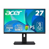  日本エイサー Acer モニター Vero BR277bmiprx 27インチ IPS 非光沢 フルHD 75Hz 4ms(GTG)Adaptive-Sync EPEAT Silver取得 VESAマウント対応 スピーカー内蔵 高さ調整 ピボット スイベル チルト スピーカー搭載 フリッカーレス ブルーライト軽減 フレームレスデザイン