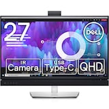  Dell C2722DE 27インチ ビデオ会議 モニター ディスプレイ (3年間無輝点交換保証/QHD/IPS 非光沢/USB-C DisplayPort HDMI/sRGB 99%/縦横回転 高さ調整/LANポート(RJ45)/ドック搭載/IRカメラ マイク スピーカー) Teams認定 顔認証 収納可能カメラ
