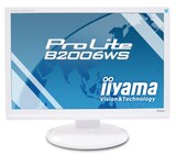  iiyama 20インチワイド光沢液晶ディスプレイ 3系統入力装備 ピュアホワイト PLB2006WS-GW1