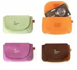  WASHODO Canon IXY90F,100F,110F,610F,IXY1,IXY3,IXY620 デジタルカメラ用 柔らか収納ケース ストラップ付き4色「515-0006」 (オレンジ)