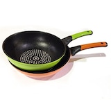  Fruit series ダイアモンドコーティング 炒め鍋2点セット(26cm,28cm)