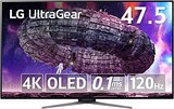  LG ゲーミングモニター UltraGear 48GQ900-B 47.5インチ 有機EL 4K(3840×2160)@120Hz / アンチグレア / 応答速度0.1ms / DCI-P3 99% / 20W+20Wスピーカー