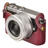 HAKUBA カメラケース 本革 ボディ ケース Panasonic LUMIX GM 専用 レッド DBC-GMRD