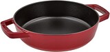  【アウトレット】staub ストウブ 「 両手フライパン チェリー 20cm 」 スキレット 両手 鋳物 ホーロー IH対応 【日本正規販売品】 Double Handle Frying Pan 40511-661-5