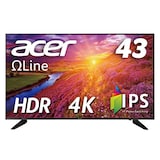 Acer モニター OmegaLine DM431Kbmiiipfx 43インチ IPS 半光沢 4K 75Hz 5ms HDMIx3 DisplayPort HDR VESAマウント対応PIP/PBP機能 スピーカー内蔵 リモコン付 フリッカーレス ブルーライト軽減 フレームレスデザイン