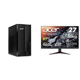  Acer デスクトップパソコン AspireTC TC-1760-H58Y/166SA + フルHD 27型ワイド 165hzゲーミングモニター VG270Sbmiipfx