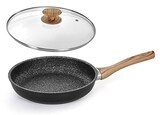  IH対応 蓋付 フライパン 32cm Granitica Extra Induction Eco Legno