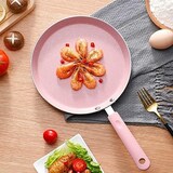  フライパン、ピザプレート、目玉焼きパイ、ケーキクラスト専用パン ノンスティックパン フライパン ピンク 調理器具 フライパン フライパン（6インチ、8インチ、10インチ） (ピンク,8L)