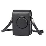  チェキフィルム instax mini Evoケース FUJIFILM チェキ 保護カバー 富士フイルム チェキ カバー 全面保護 傷つけ防止 ショルダーストラップ付き PUレザー 携帯便利 取り出し簡単 磁気スナップ付き