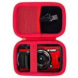  Aenllosi 収納ケース 互換品 OLYMPUS（オリンパス） デジタルカメラ Tough TG-7 / TG-6 / TG-5 / TG-4 / TG-3 / TG-2 (レッド ジッパー)（ケースのみ）
