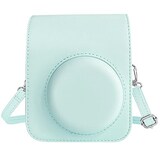  Easy Hood 富士フィルム FUJIFILM チェキ Instax Mini 12 インスタントカメラ用 PUレザー保護ケース Polaroid Mini 12用カメラケース スナップで開閉 着脱可能な保護スリーブ 調節可能なショルダーストラップ付き グリーン