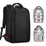  [K&F Concept] カメラバッグ カメラリュック カメラバックパック リュックサック 18L 大容量 おしゃれ 軽量 一眼レフ/14インチpc/三脚収納可 撮影バックパック 撥水加工 トラベル 外出/登山/旅行/アウトドア撮影に適用バックパック
