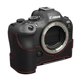  カメラケース Lims リムズ Canon EOS R6 Mark II 専用 イタリアンレザー カメラケース Black ブラック おしゃれ かっこいい 高級 牛革 ケース メタルプレート バッテリー交換可能 キャノン キヤノン イオス CN-EOSR62BK LIM'S lims リムズカメラケース 日本正規販売店 (Black)