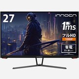  INNOCN ゲーミングモニター 27インチ ゲームモニター ディスプレイ RGBライト付き VAパネル 165HZ 120Hz FHD 1MS 非光沢 薄型 角度調整 VESA対応 FreeSync & G-Sync対応 300Nits輝度 日本語取扱説明書付き