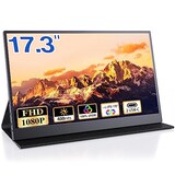  モバイルモニター 17.3インチ ディスプレイ 1920x1080FHD HDRモード ゲーム スイッチ用 高輝度400nits 非光沢IPS パネル100%sRGB VESA対応 Tpye-C/mini HDMI/スピーカー内蔵 PS4/PS5/XBOX/Switch/PC/Macなど対応 マグネット保護カバー付き テレワーク リモートワーク PSE認証済 ブラック 173DM1