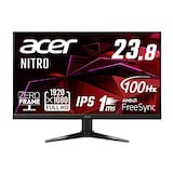  日本エイサー 【Amazon.co.jp限定】 Acer ゲーミングモニター Nitro QG241YEbmiix 23.8インチ IPS 非光沢 フルHD 100Hz 1ms(VRB) HDMI ミニD-Sub15 VESAマウント対応 スピーカー内蔵 ヘッドホン端子 AMD FreeSync