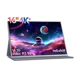  Intehill モバイルモニター 3k 16 インチ AG非光沢IPSパネル 3072x1920 黄金比16対10 ノートパソコン デュアルモニター 自立型 sRGB 100%広色域 400nits高輝度 ミニPC/Macbook/ノートPC/Switch VESA対応 ポータブルモニター (U16NA)
