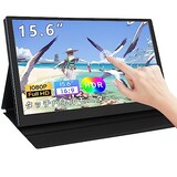  Akntzcs モバイルモニター タッチパネル 15.6型 モバイルディスプレイ USB C/HDMI端子搭載 ゲームモニター PS5/PS3/Xbox ONE S/Xbox ONE/Switch等対応 スピーカー内蔵型