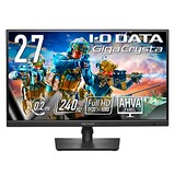  アイ・オー・データ IODATA ゲーミングモニター 27インチ GigaCrysta 240Hz フルHD 0.2ms AHVAパネル (HDMI×2/DisplayPort/スピーカー付/高さ調整/縦横回転/メーカー3年保証/土日サポート/日本メーカー) EX-GD271UAX