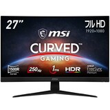  【Amazon.co.jp限定】MSI 湾曲ゲーミングモニター G27C4X 27インチ/フルHD/VAパネル/250Hz/1ms/Freesync Premium/HDMI/DP/HDR対応/メーカー3年保証