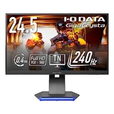  アイ・オー・データ IODATA ゲーミングモニター 24.5インチ GigaCrysta 240Hz 0.4ms TNパネル (HDMI×2/ DisplayPort/高さ調整/縦横回転/VESA対応/メーカー3年保証/土日サポート) EX-GC253U