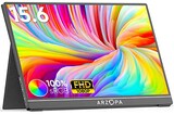  モバイルモニター 15.6インチ ARZOPA モバイルディスプレイ 100％sRGB広色域 ポータブルモニター 画像比調整可能 狭額縁 ゲームモニター スピーカー内蔵 HDRモード対応 超薄型 軽量 非光沢IPSパネル 1920x1080 USB Type-C/mini HDMI PS4/PS5/XBOX/Switch/PC/Macなど対応 A1C