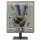  【Amazon.co.jp 限定】LG デュアルアップ モニター28MQ750-C 27.6インチ/作業効率アップ、プログラミング、グラフィック/16:18 SDQHD(2560×2880) /Nano IPS非光沢/DCI-P3 98%/2倍の画面で、2倍の体験/スピーカー搭載/高さ調節、傾き調整、ピボット対応/USB Type-C、HDMI×2、DisplayPort/3年安心・無輝点保証